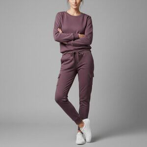 32 Degrees Heat Womens Jogger Pants M Purple Cargo Athleisure Streetwear